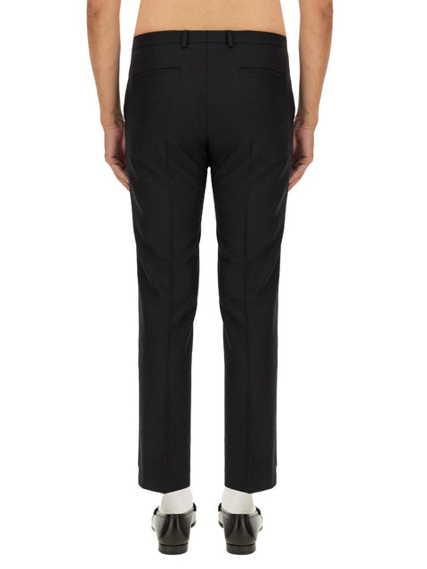 WOOL BLEND TWILL PANTS