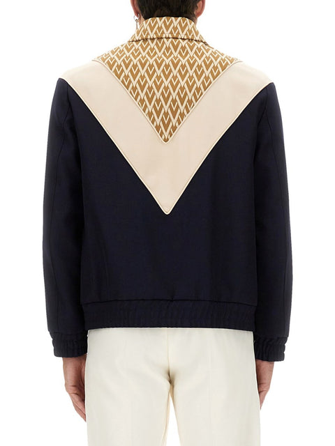 WOOL BOMBER JACKET WITH PRINT TOUTE LA V