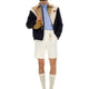 WOOL BOMBER JACKET WITH PRINT TOUTE LA V