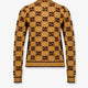 Wool cardigan with GG inlay
