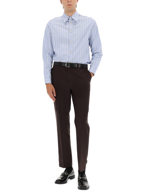 WOOL GABARDINE PANTS