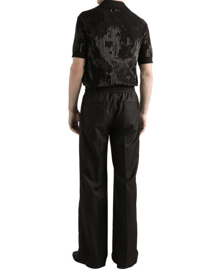 WOOL KNIT JOGGING PANTS