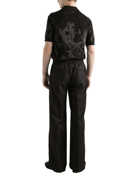 WOOL KNIT JOGGING PANTS