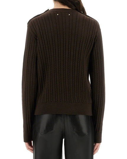 WOOL SWEATER WITH BUTTON DETAIL