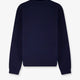 Wool sweater with frontal embroidered logo