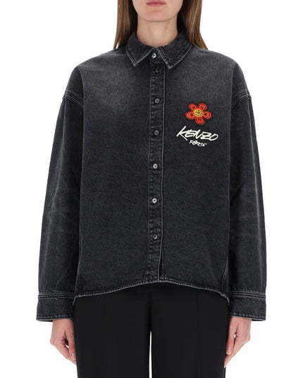 "WORKWEAR" SHIRT WITH KENZO X FUTURA 2000 EMBROIDERY