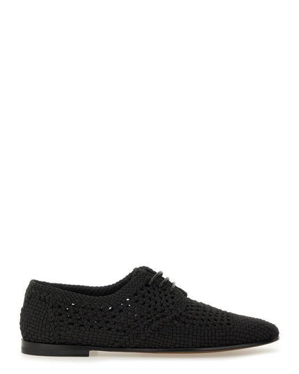 WOVEN FABRIC "DERBY" SHOE