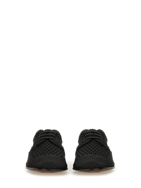 WOVEN FABRIC "DERBY" SHOE