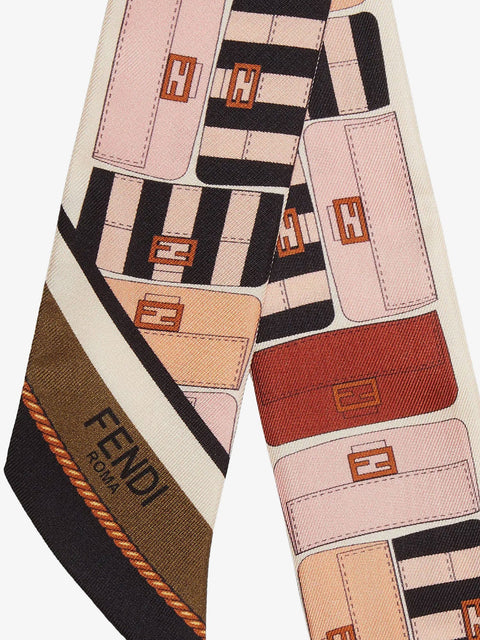 Wrappy multicolor silk bandeau