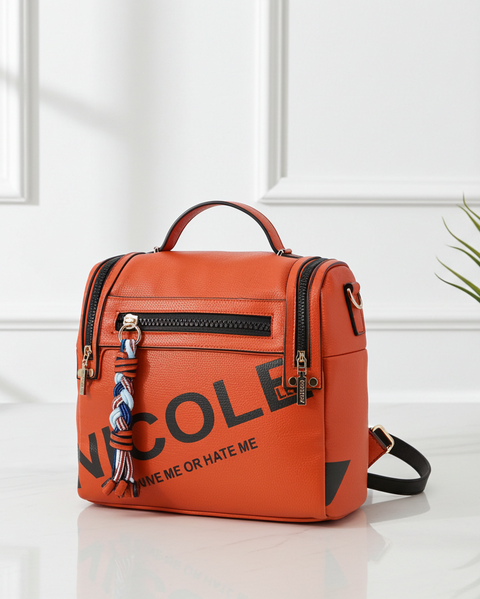 MOCHILA CREMALLERAS LATERALES "NICOLE LEE"