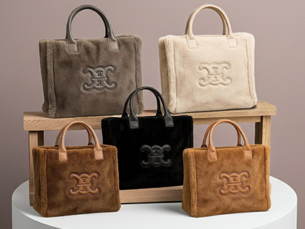 CC logo fur shopper 