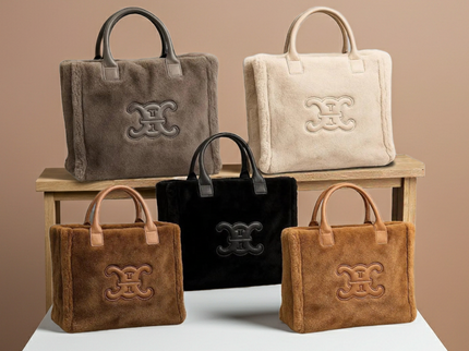 CC logo fur shopper 