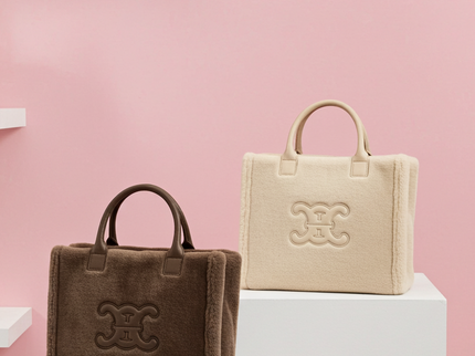 CC logo fur shopper 