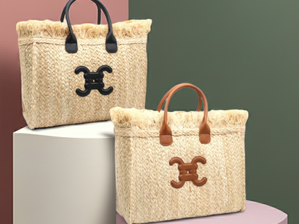 CC logo fur shopper 