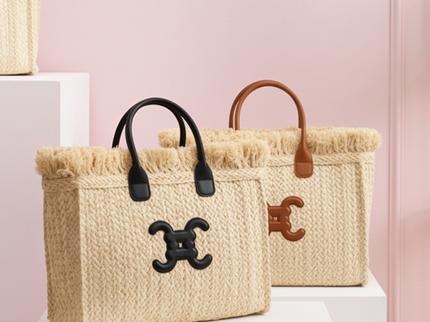 CC logo fur shopper 