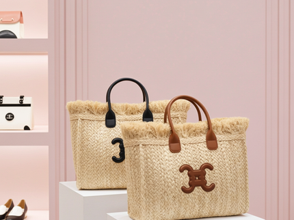 CC logo fur shopper 