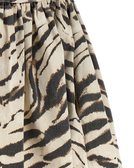 'Zebra Denim' dress