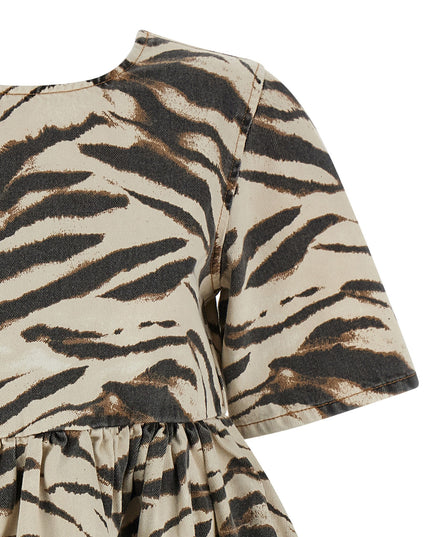 'Zebra Denim' dress