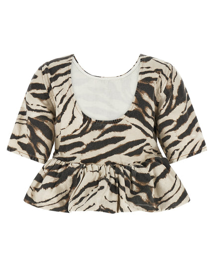 'Zebra Denim' top