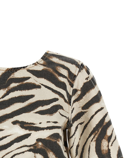 'Zebra Denim' top