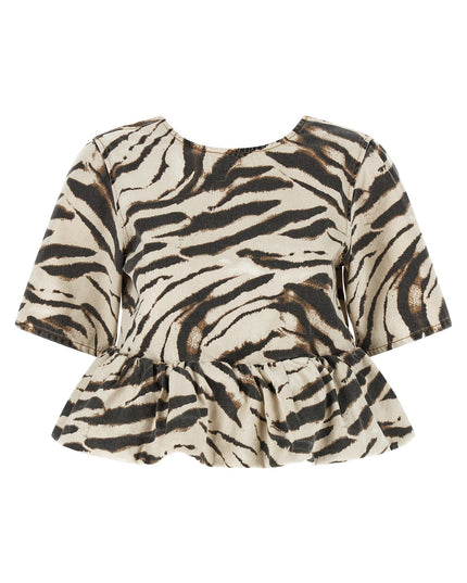'Zebra Denim' top