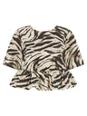 'Zebra Denim' top