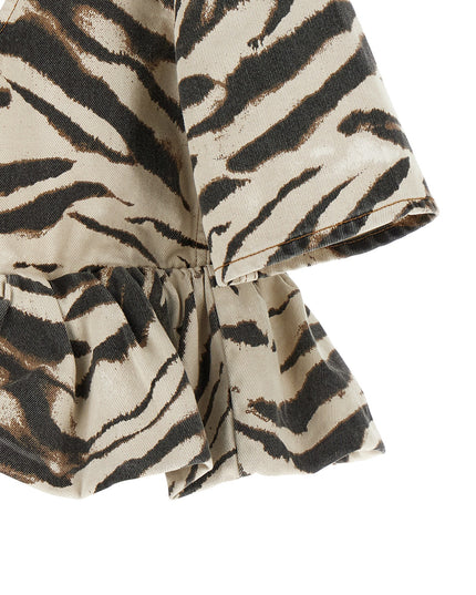 'Zebra Denim' top